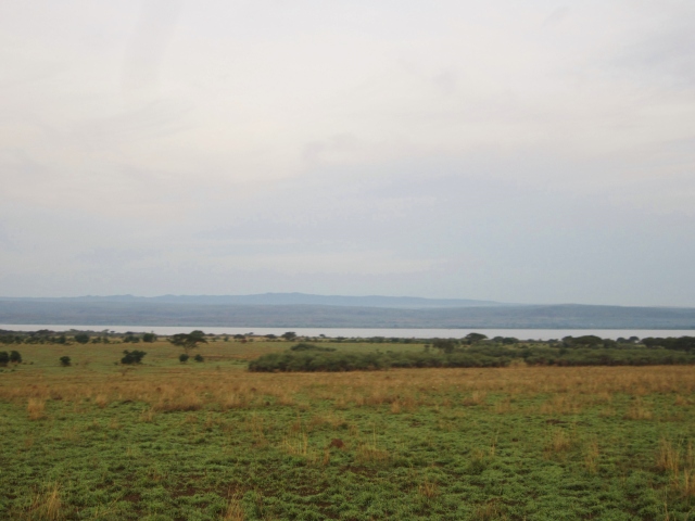 We had a gorgeous view of the Albert Nile. The hills in the distance are the Congo.